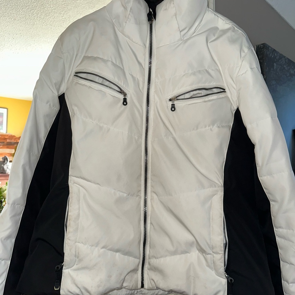 White and Black women’s Calvin Klein  Jacket XL